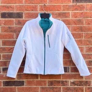 Salomon Teal and White Reversible Jacket